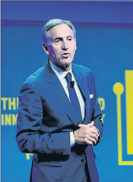  ?? MIGUEL MEDINA / AFP ?? Howard Schultz, consejero delegado de Starbucks