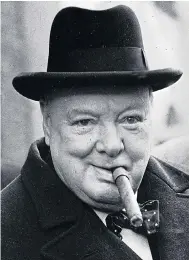  ??  ?? TRUE PATRIOT: Wartime leader Winston Churchill