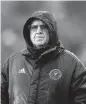  ?? ?? Inter Miami coach Tata Martino was not happy with his team’s defense in a 4-0 loss Saturday against the New York Red Bulls in rainy Harrison, N.J.