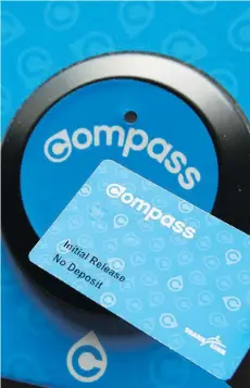  ?? JENELLE SCHNEIDER ?? If you have a Compass Card but you forgot it at home, you can still pay with a credit card.