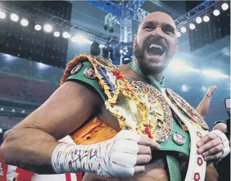  ?? ?? Gypsy King Tyson Fury is heading for Wearside.