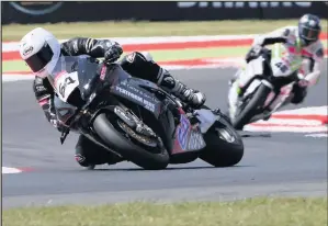  ??  ?? Aaron Zanotti back in competitiv­e action at Snetterton. Picture by Bonnie Lane.