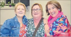  ?? Ahern) (Pic: John ?? Locals, l-r: Evelyn Meaney, Imelda Maher and Brenda Heffernan, had a great time at last Friday night’s Johnny Cash tribute show in Clogheen.