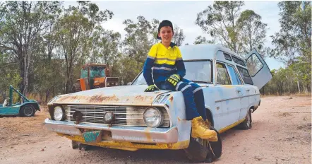  ?? Picture: Peta McEachern ?? CLASSIC FIND: This Chrysler Valiant which was used as an ambulance to service the Miles district will soon be given a new lease on life after being found in Chinchilla.