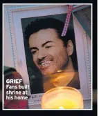  ??  ?? GRIEF Fans built shrine at his home