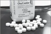  ?? ASSOCIATED PRESS ?? PURDUE PHARMA, the company which makes OxyContin and other drugs, filed court papers in New York on Sunday, Sept. 15, seeking Chapter 11 bankruptcy protection.