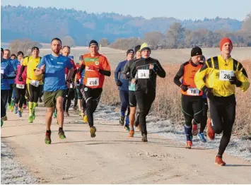  ?? Foto: Gerhard Mück ?? Viele Teilnehmer der Laufverans­taltung des TSV Wolferstad­t ließen es gemütlich angehen. Dass aber einige durchaus Tempo auf nahmen, zeigt unser Bild.