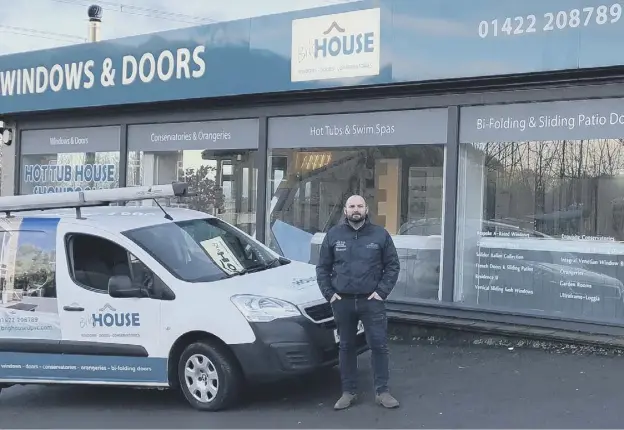  ??  ?? BUSINESS: Director of Brighouse Windows, Craig Smith.