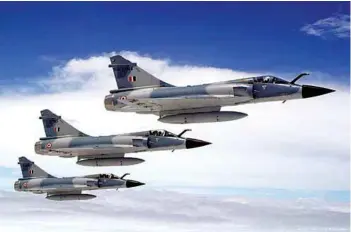  ?? PHOTOGRAPH: IAF ?? IAF Mirage 2000: Over three decades in service and still going strong