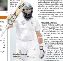  ?? AP AFP ?? Only Hashim Amla got a fifty.