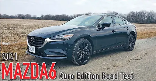  ??  ?? The Kuro Edition is new for 2021 and is available in two exterior colours: Jet Black Mica and Polymetal Grey Metallic. Black trim is the order of the day, which includes black wheels and mirror caps.