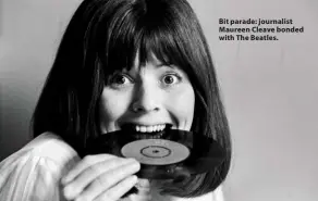  ?? ?? Bit parade: journalist Maureen Cleave bonded with The Beatles.