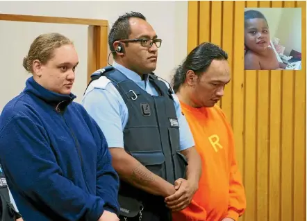  ??  ?? Tania Shailer and David William Haerewa will be sentenced in the High Court at Rotorua tomorrow. Inset: Moko Rangitoher­iri.