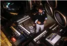  ?? ?? Commercial heights … Vangelis at his home in London, 1982. Photograph: Martyn Goddard/Alamy