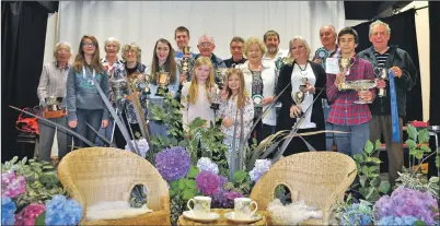  ??  ?? Tarbert Flower Show prizewinne­rs.