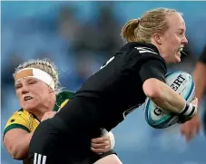  ?? GETTY IMAGES ?? Black Ferns halfback Kendra Cocksedge scored one of their five tries.