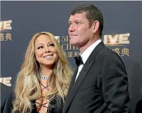 ?? AP ?? Mariah Carey has reportedly sold a $15 million engagement ring James Packer bought for her.