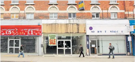  ??  ?? Britain’s high streets have been facing unpreceden­ted pressure with stores closing and businesses going to the wall