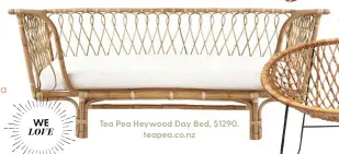  ??  ?? Tea Pea Heywood Day Bed, $1290. teapea.co.nz