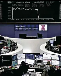  ?? Reuters ?? Bolsa de Frankfurt: mercados tiveram sessão de ganhos MERCADO