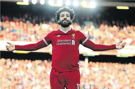  ?? Liverpool je po 11 letech ve finále Ligy mistrů, za což vděčí hlavně Mohamedu Salahovi, který v soutěži nastřílel 10 gólů. FOTO ČTK/ AP ?? Hrdina Reds.