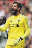  ??  ?? Alisson Becker has made a positive impact at Liverpool