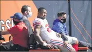  ?? CHARLES REX ARBOGAST — THE ASSOCIATED PRESS ?? Giants running back Saquon Barkley suffered a torn ACL in Week 2against the Bears.