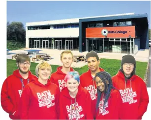  ??  ?? Bath College offers two campuses for students, the city centre base, above, and Somer Valley Campus