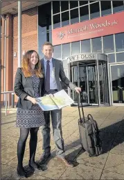  ??  ?? Hinckley couple Suzanne Walker, 33, and Chris Smith, 36, are set to travel the world while working remotely from 12 of the world’s best cities. Photo: Kevin Sharpe Photograph­y