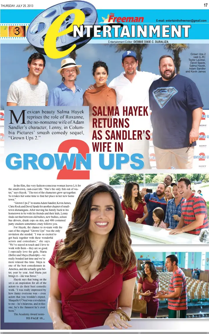 Grown ups 2 deals cast