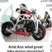  ??  ?? Ariel Ace: what great bike design should be?