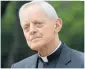  ??  ?? Cardinal Donald Wuerl, the former bishop of Pittsburgh