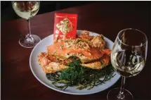  ?? FOG HARBOR ?? Chef Martin Yan’s special spicy crab dish is on the menu at Fog Harbor Fish House at San Francisco’s Pier 39 through Feb. 5.