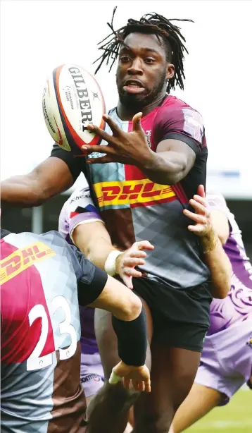  ?? PICTURE: Getty Images ?? No deal: Agen remain keen to sign Harlequins wing Gabriel Ibitoye