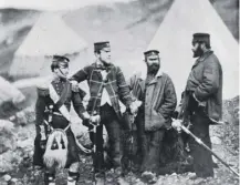  ??  ?? 0 The Black Watch was commission­ed on this day in 1725; here are some men during the Crimean War