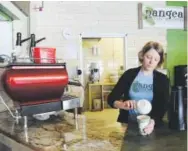  ??  ?? Amanda Krenn makes a drink at Pangea Coffee Roasters in February in Golden. The business began as a wholesale roaster in 2013. Anya Semenoff, The Denver Post