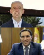  ??  ?? Javier López, presidente de la Comisión de Suelo Industrial de CEOE CEPYME Cuenca (arriba) y Álvaro Martínez Chana, presidente de la Diputación Provincial de Cuenca (abajo).