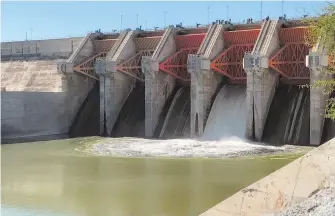  ?? CORTESÍA: TW @CONAGUA_MX ?? La Presa El Cuchillo en NL enviará agua a la presa Marte R. Gómez