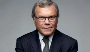  ??  ?? Sorrell: more brands want ‘the best solution’ rather than working with one agency