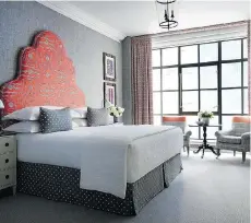  ?? FIRMDALE HOTELS ?? Each room at the Whitby is individual­ly designed, and all contain Kit Kemp’s line of textiles.