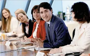  ??  ?? Relaciones. Justin Trudeau acaba de realizar una gira de trabajo por Estados Unidos.