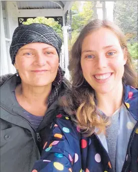  ??  ?? Joy Wilkie, in 2016, with daughter Te Moana Beeby, who came home from overseas to help her mother battle myeloma.