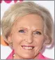  ??  ?? MARY BERRY: Spoke of warning from fireman.