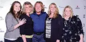  ?? ETHAN MILLER/GETTY IMAGES/TNS ?? Robyn Brown, Meri Brown, Kody Brown, Christine Brown, and Janelle Brown from “Sister Wives” at an event in Las Vegas, Nevada, in 2012. Kody and Janelle’s son Garrison died Tuesday.