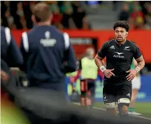  ?? GETTY IMAGES ?? All Blacks loose forward Ardie Savea was forced to watch most of Saturday’s loss to Ireland in Dunedin from the sideline.