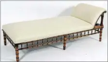  ?? CONTRIBUTE­D PHOTO ?? Regency bench as a “fainting couch.”