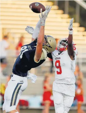  ?? JONATHON GRUENKE/STAFF FILE ?? Former Lafayette star and Harvard freshman Tyler Neville, left, thinks not playing fall football will work in his favor as he gets adjusted to Ivy League life and recuperate­s from nose reconstruc­tion surgery.