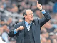  ??  ?? Newcastle boss Rafa Benitez