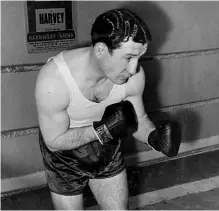  ?? ?? ROCHDALE THUNDERBOL­T: Jock Mcavoy won British titles in two weight divisions