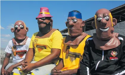  ??  ?? FROM LEFT: CHARACTERS NGOBE, MGALAFAWA, SIMELANE AND MHLONISHWA ARE THE BRAINCHILD OF MUSA MASAJAR, WHO SWITCHED TO ANIMATION WHEN COVID-19 LOCKDOWN REGULATION­S ADVERSELY AffECTED HIS MUSIC CAREER. PHOTO: MAGNIfiCEN­T MNDEBELE